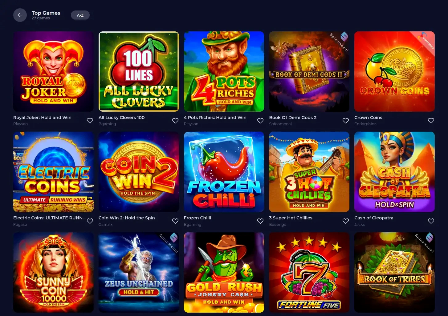 Interfaccia app mobile Winner Casino su smartphone